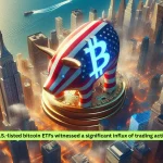 U.S.-listed bitcoin ETFs witnessed a significant influx of trading activity